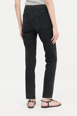 Chanel Printed Slim Leg Jeans