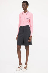 Chanel Wool Tweed Wide Leg Shorts