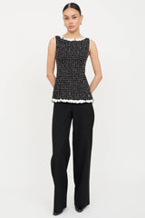 Chanel 2009 Embellished Tweed Top