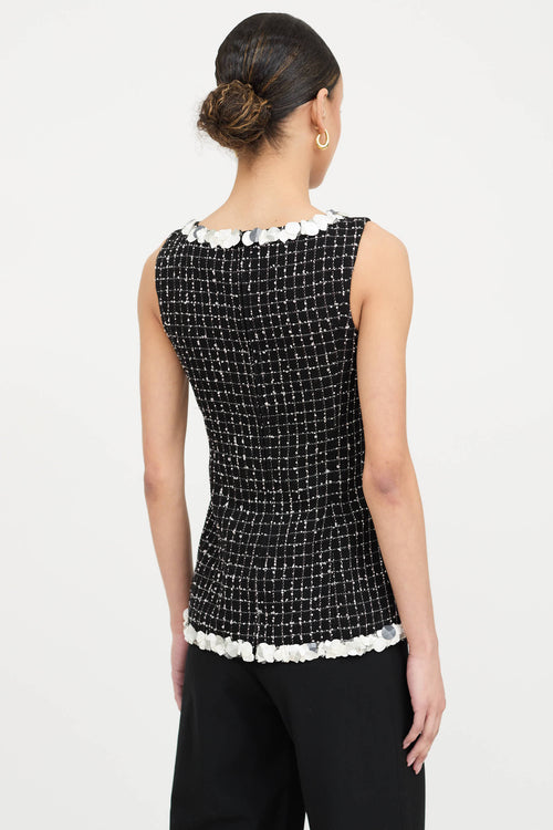Chanel 2009 Embellished Tweed Top