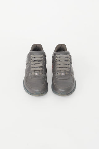 Dark Grey & Tweed Sneaker Chanel