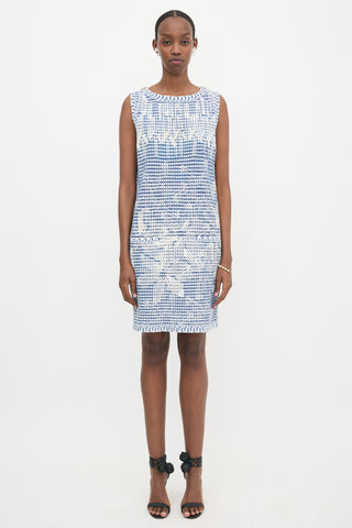 Chanel Jacquard Knit Shift Dress