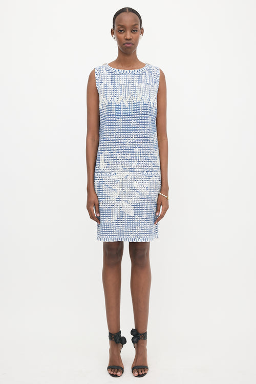 Chanel Jacquard Knit Shift Dress