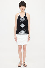 Chanel Jersey Painted Tank Top