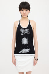 Chanel Jersey Painted Tank Top