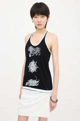 Chanel Jersey Painted Tank Top