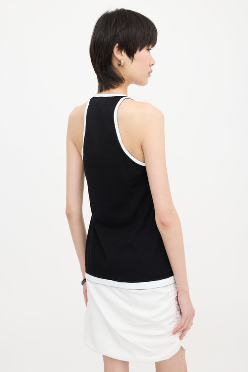 Chanel Jersey Painted Tank Top