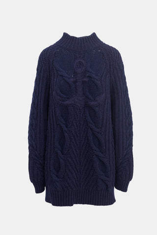 Chanel Pre-Fall 2018 Knit Anchor Sweater Dress