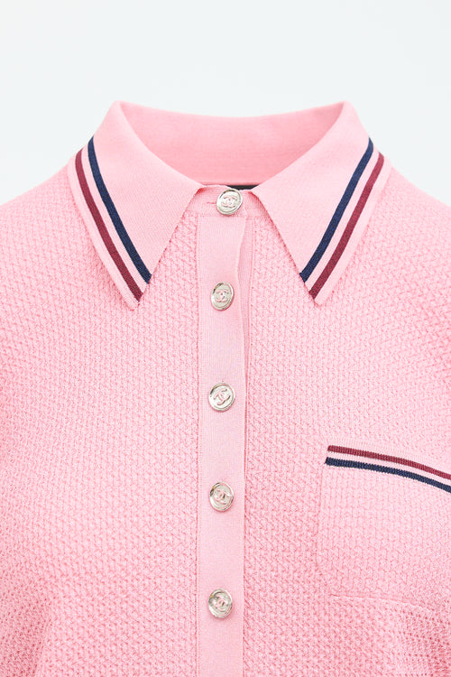 Chanel 2023 Knit Polo Top