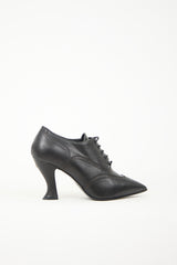 Chanel 2018 Leather CC Oxford Bootie