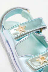 Chanel Laminated Leather Dad CC Sandal