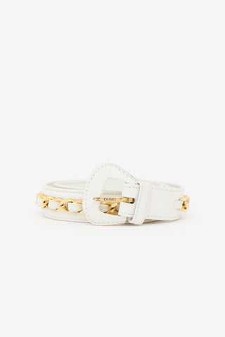Chanel Leather Braided Chain Belt