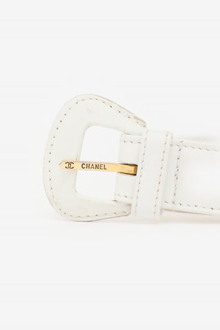 Chanel Leather Braided Chain Belt