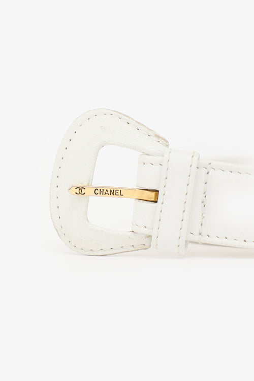 Chanel Leather Braided Chain Belt