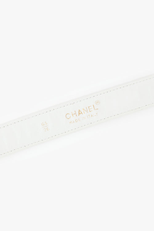 Chanel Leather Braided Chain Belt