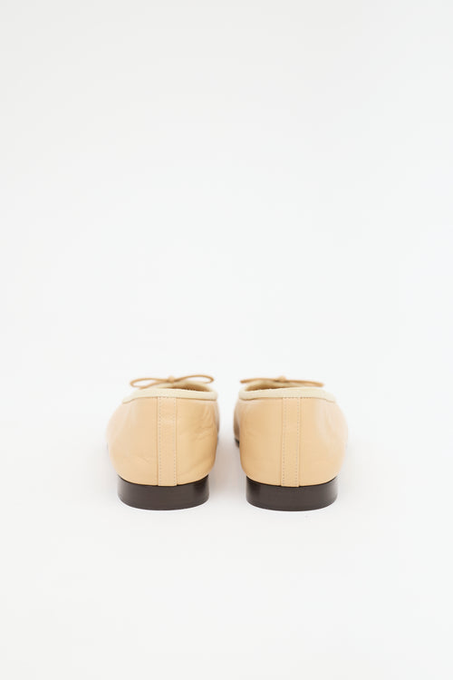 Chanel Leather CC Ballet Flat