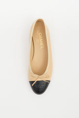 Chanel Leather CC Ballet Flat