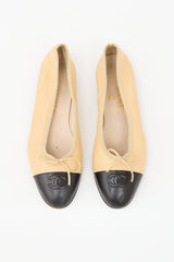 Chanel Leather CC Ballet Flat