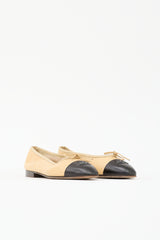 Chanel Leather CC Ballet Flat