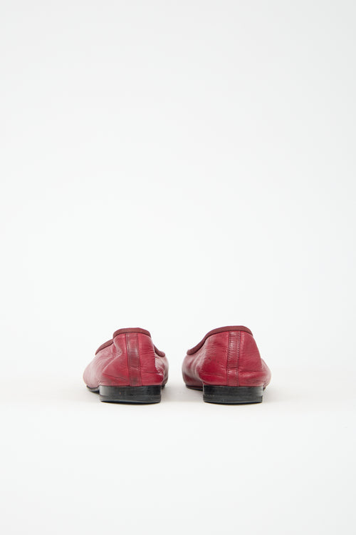 Chanel Leather CC Ballet Flat