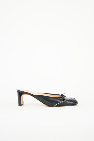 Chanel Leather CC Ballet Mule