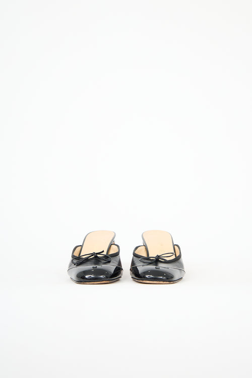 Chanel Leather CC Ballet Mule
