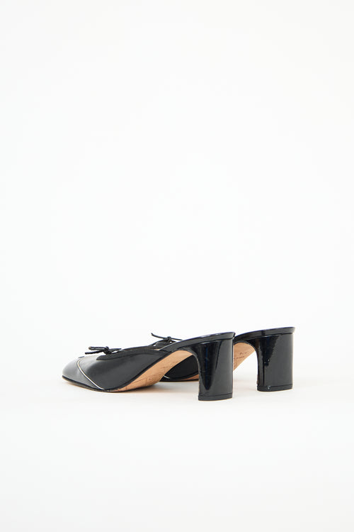 Chanel Leather CC Ballet Mule