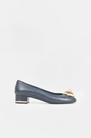 Chanel Leather CC Flower Pump