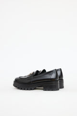Chanel Leather CC Platform Logo Loafer
