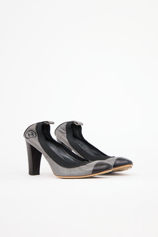 Chanel Leather CC Pump