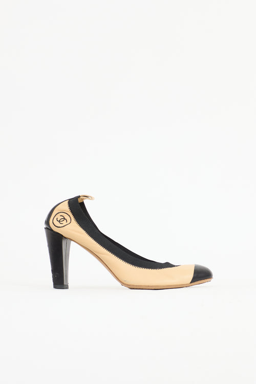 Chanel Leather CC Pump