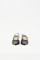 Chanel Leather CC Slingback Pump