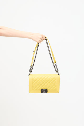 Chanel Leather Medium Boy Bag