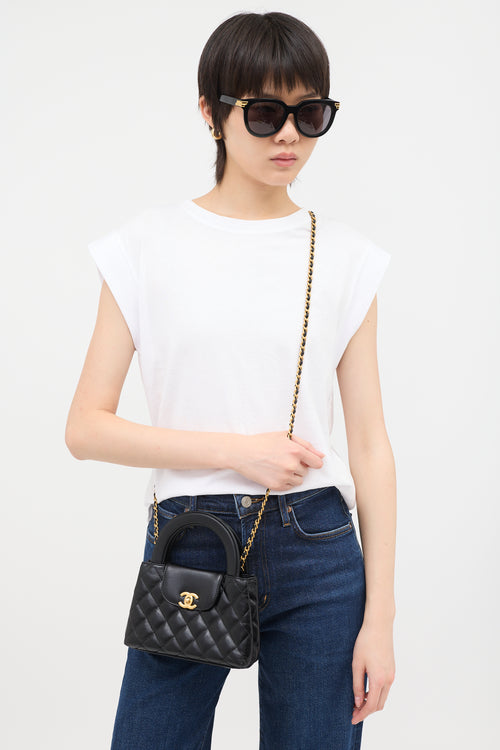 Chanel Quilted Leather Mini Kelly Bag