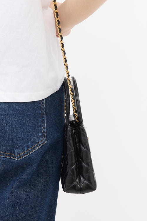Chanel Quilted Leather Mini Kelly Bag