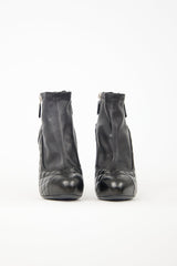 Chanel 2002 CC Quilted Leather Boot