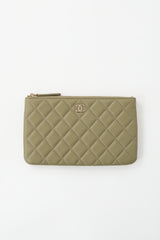 Chanel Leather Small Classic CC Pouch