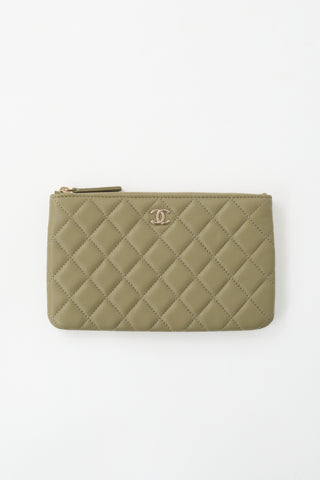 Chanel Leather Small Classic CC Pouch