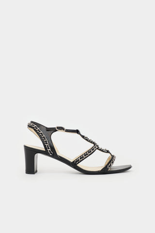 Chanel Leather Strappy  Sandal