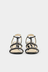 Chanel Leather Strappy  Sandal
