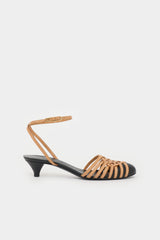 Chanel Leather Woven Sandal