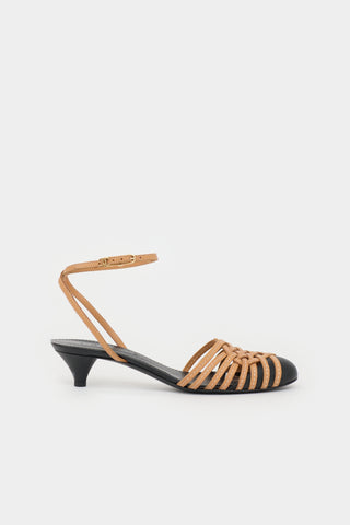 Chanel Leather Woven Sandal