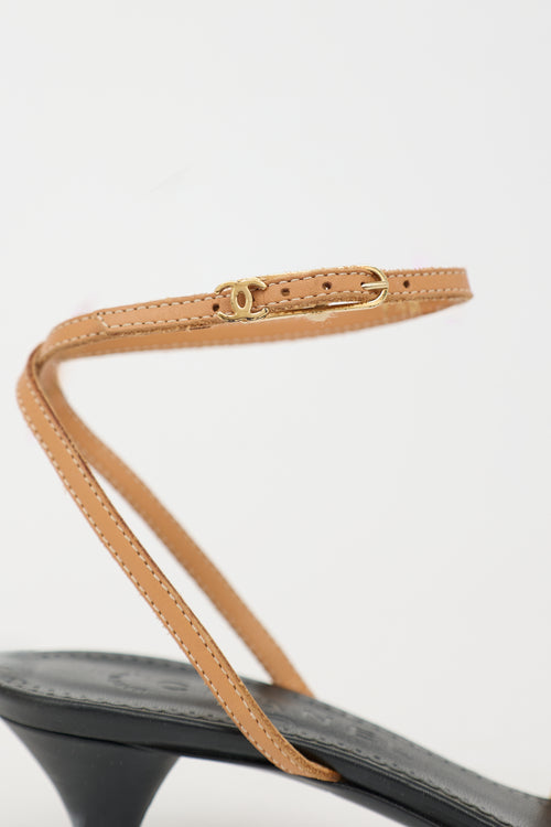 Chanel Leather Woven Sandal