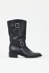 Chanel Leather Biker Boot