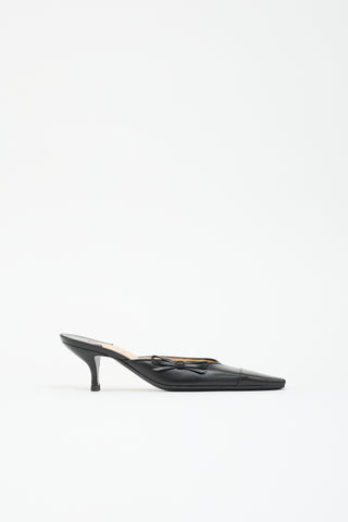 Chanel Leather Bow Mule