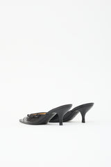 Chanel Leather Bow Mule