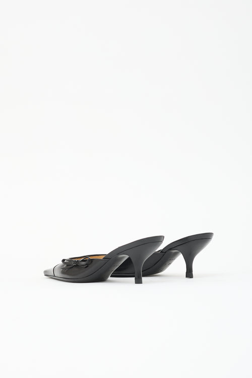 Chanel Leather Bow Mule