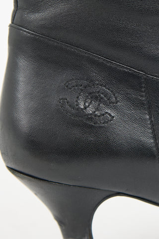 Chanel Leather CC Boot