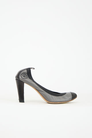 Chanel Leather CC Heel