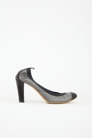 Chanel Leather CC Heel